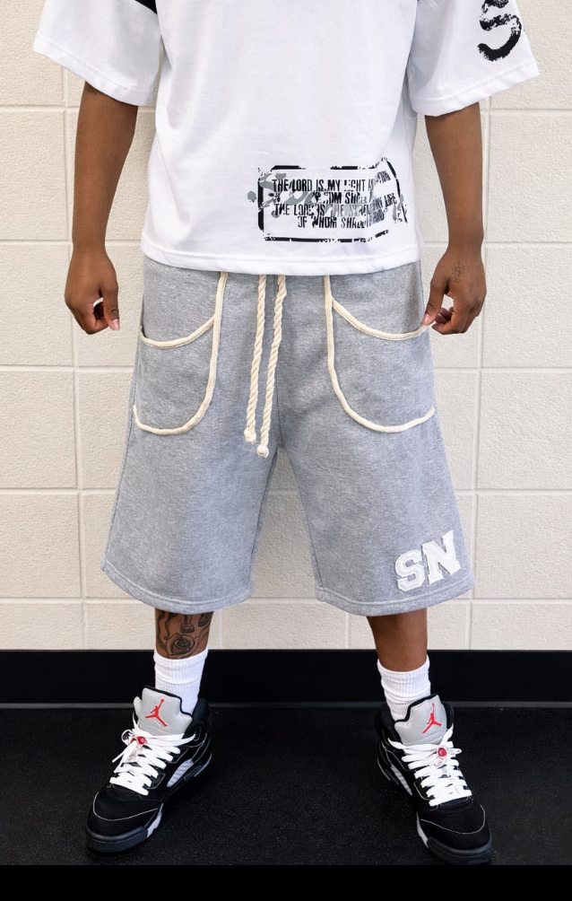 Gray SN Baggy Shorts